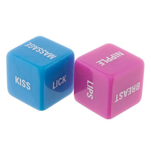 Dés coquin Lovers Dice Rose/Bleu