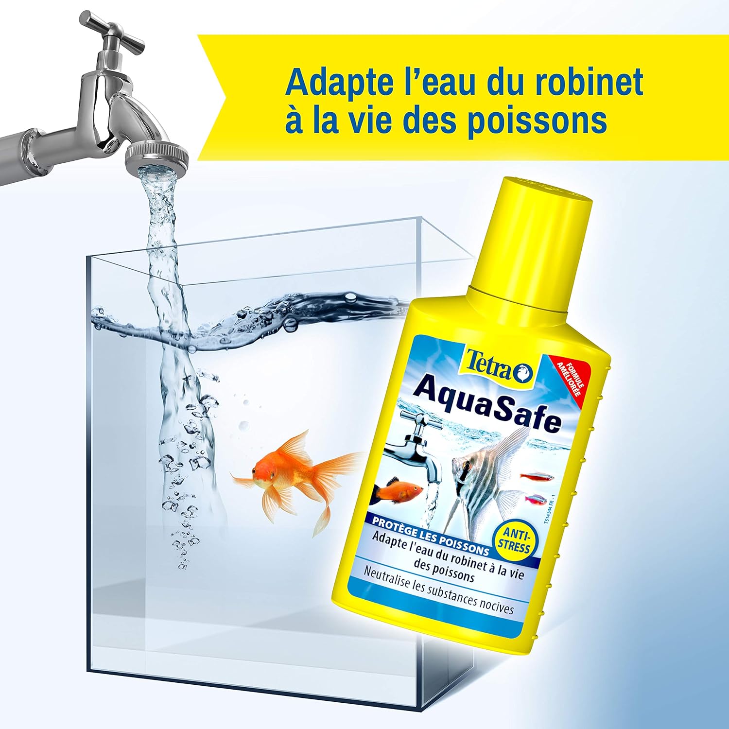 TETRA AquaSafe conditionneur d’eau pour poissons tropicaux