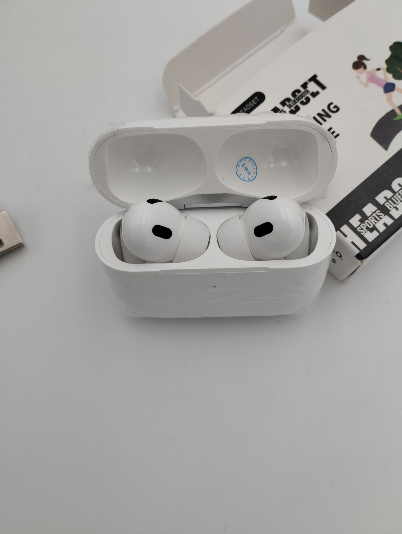 Écouteurs Bluetooth sans fil intelligents avec boîtier de charge