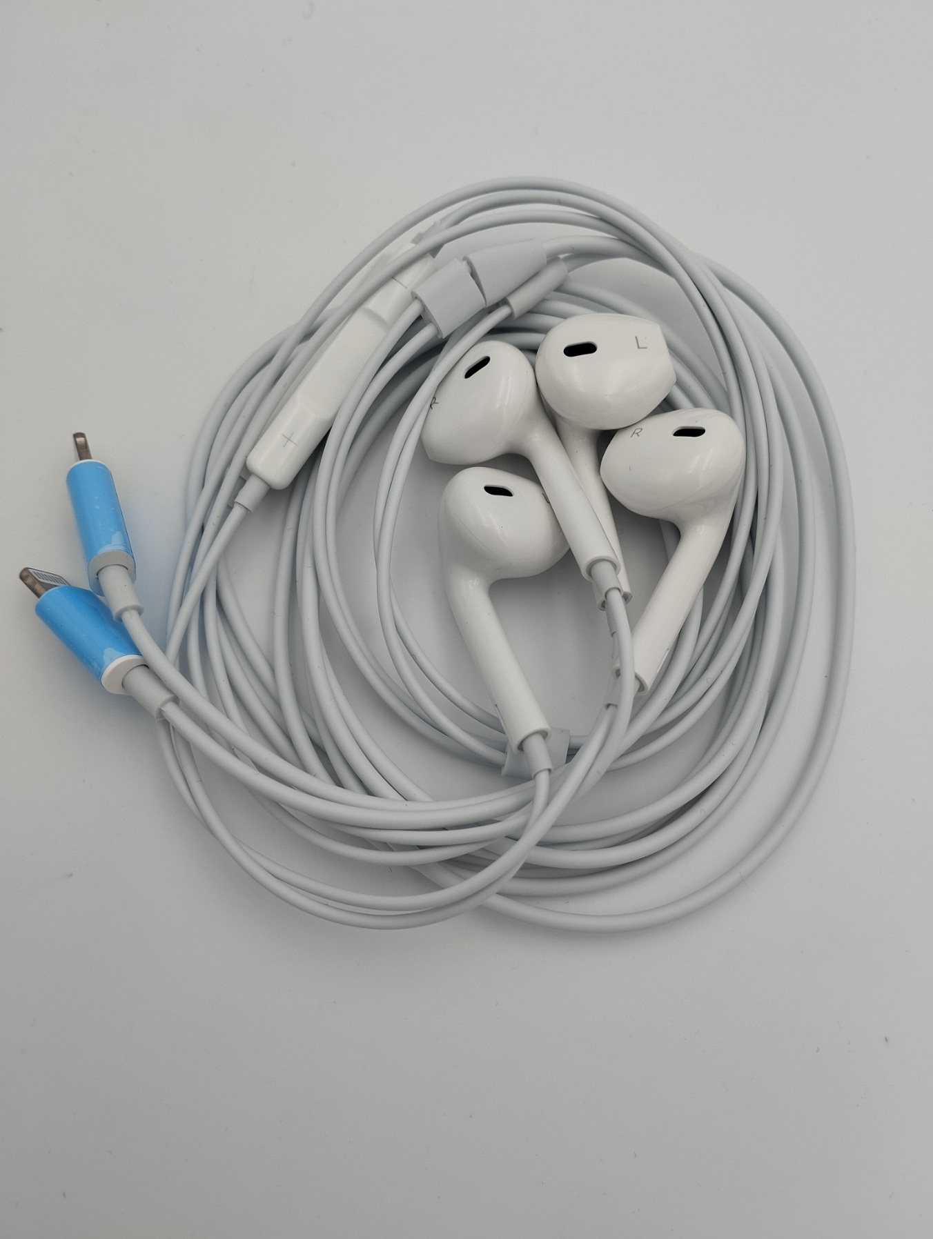 Pack de 2 écouteurs intra-auriculaires filaires avec micro pour IPHONE