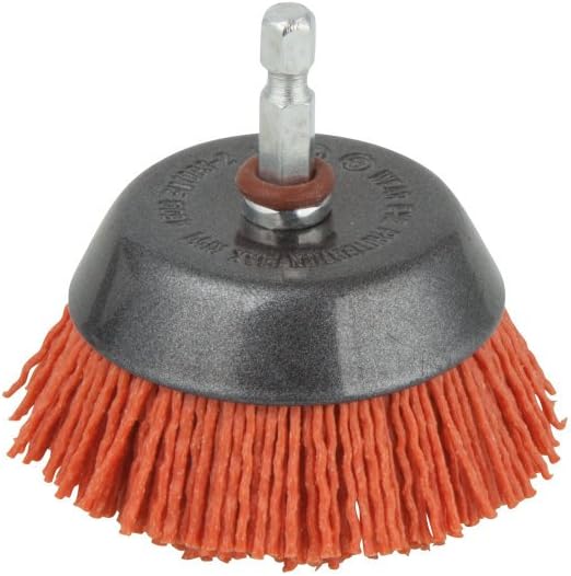 Brosse soucoupe - WOLFCRAFT - Ø 65mm - Queue 6 pans - Fil en nylon - Nettoyage et polissage