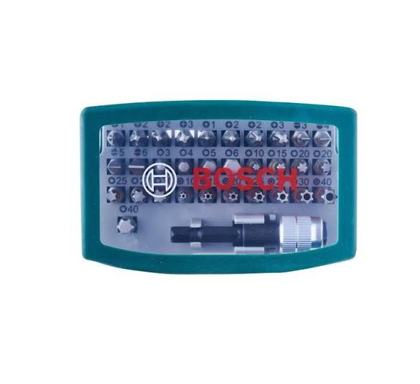 Coffret Bosch de 31 embouts de vissage courts avec porte-embout