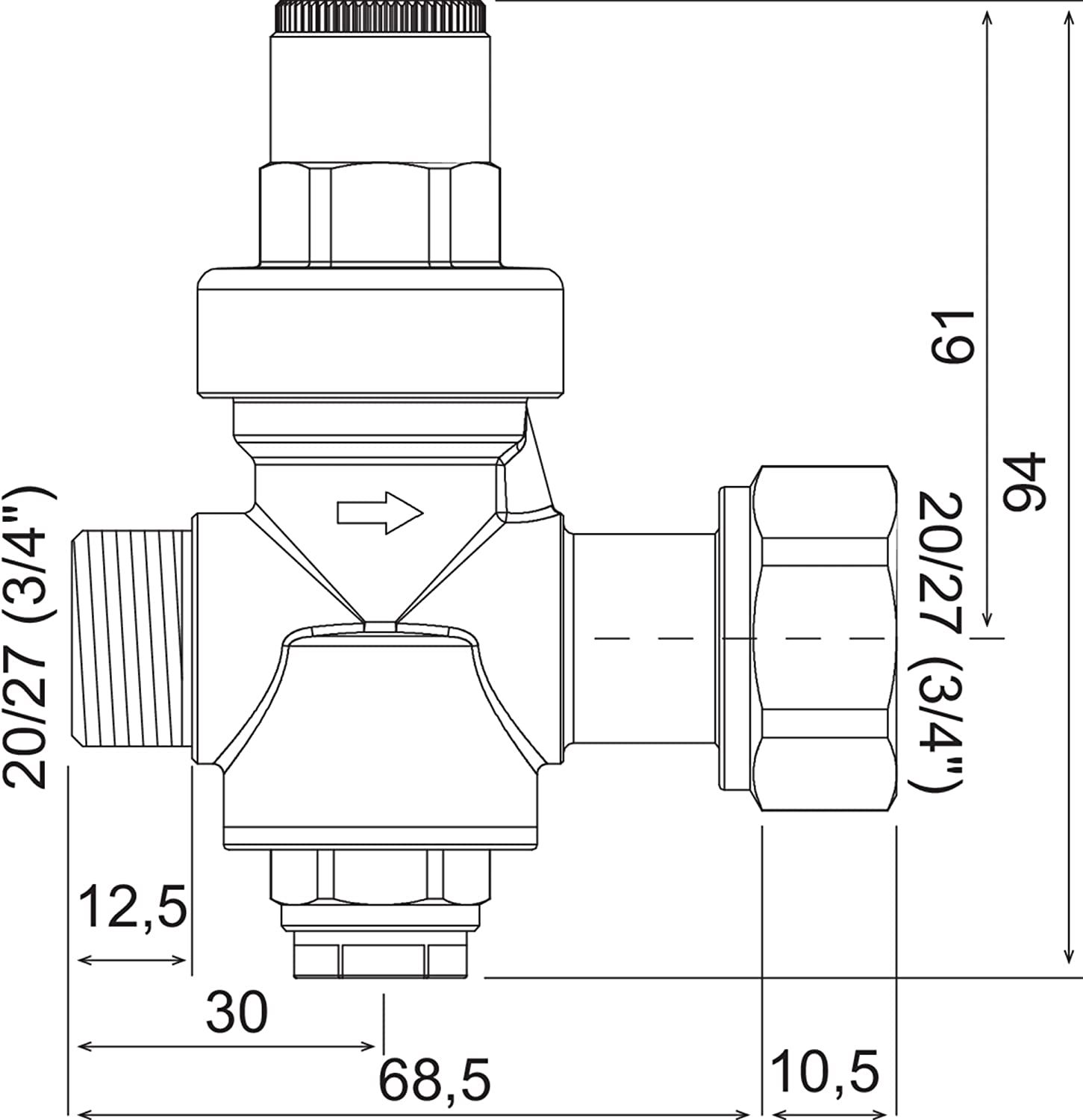 SOMATHERM - Réducteur de pression à piston HML5191-20-20 