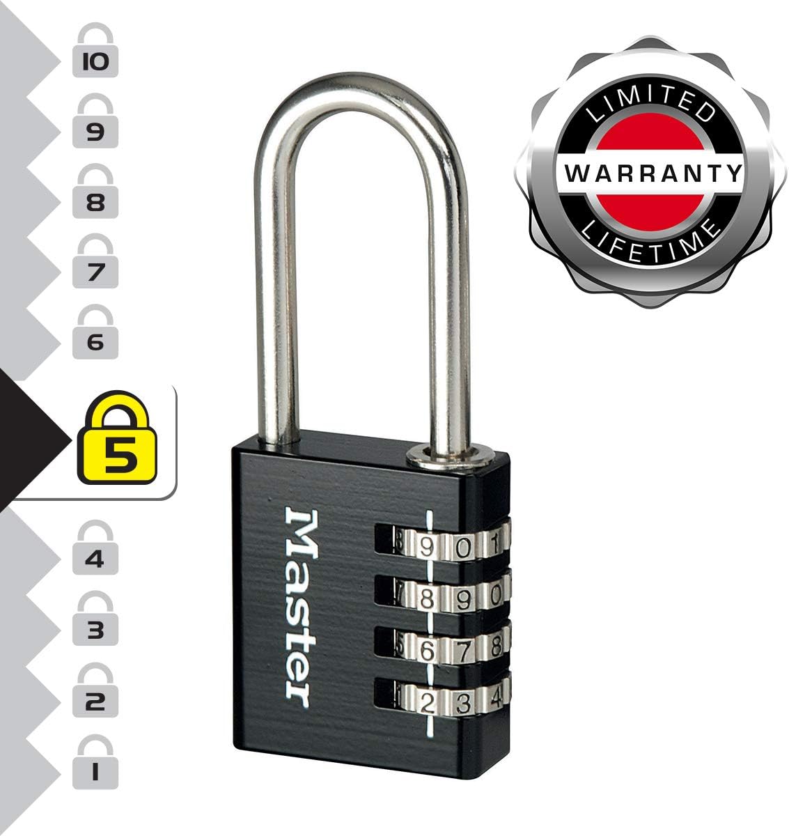 Master Lock Cadenas en aluminium à combinaison program 