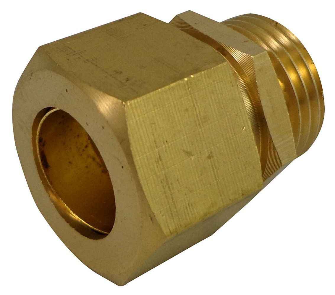 Raccord droit mâle laiton - bicone - pour tube cuivre (16 - 20x27) 