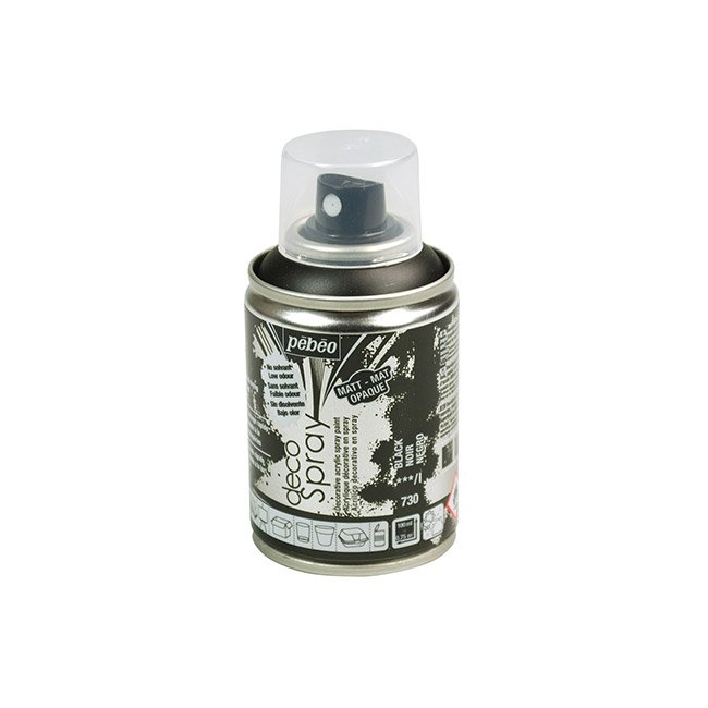 Peinture en bombe decoSpray 100 ml - 730 - Noir 
