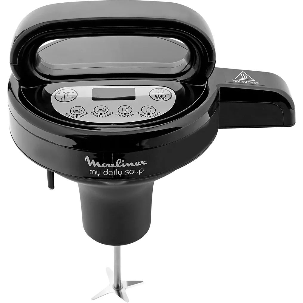 MOULINEX My Daily Soup, Blender chauffant, 4 programmes automatiques 1,2L NOIR, LM542810