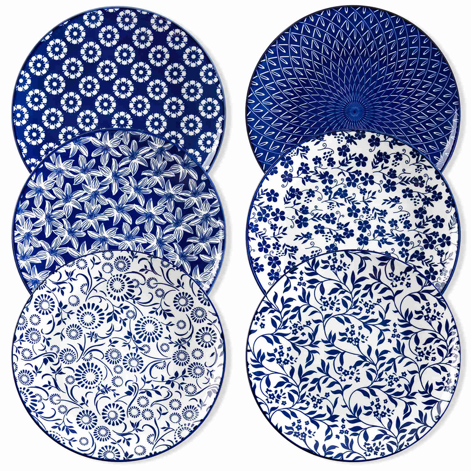 Lot de 6 assiettes plates SELENE 26 cm