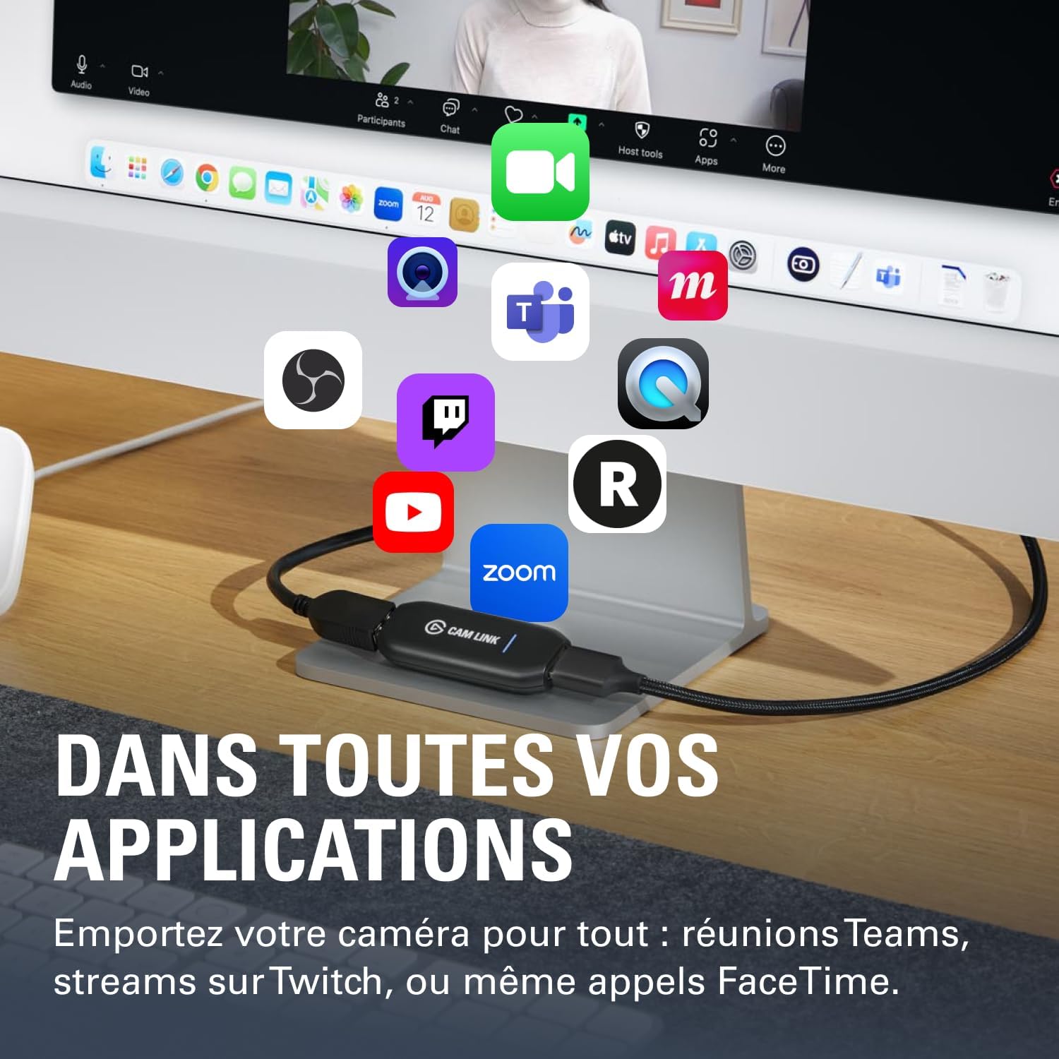 Carte d’acquisition externe Elgato Cam Link 4K