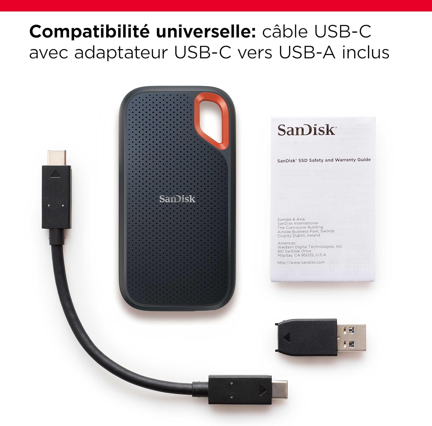SanDisk Extreme Disque SSD Externe 1 To 