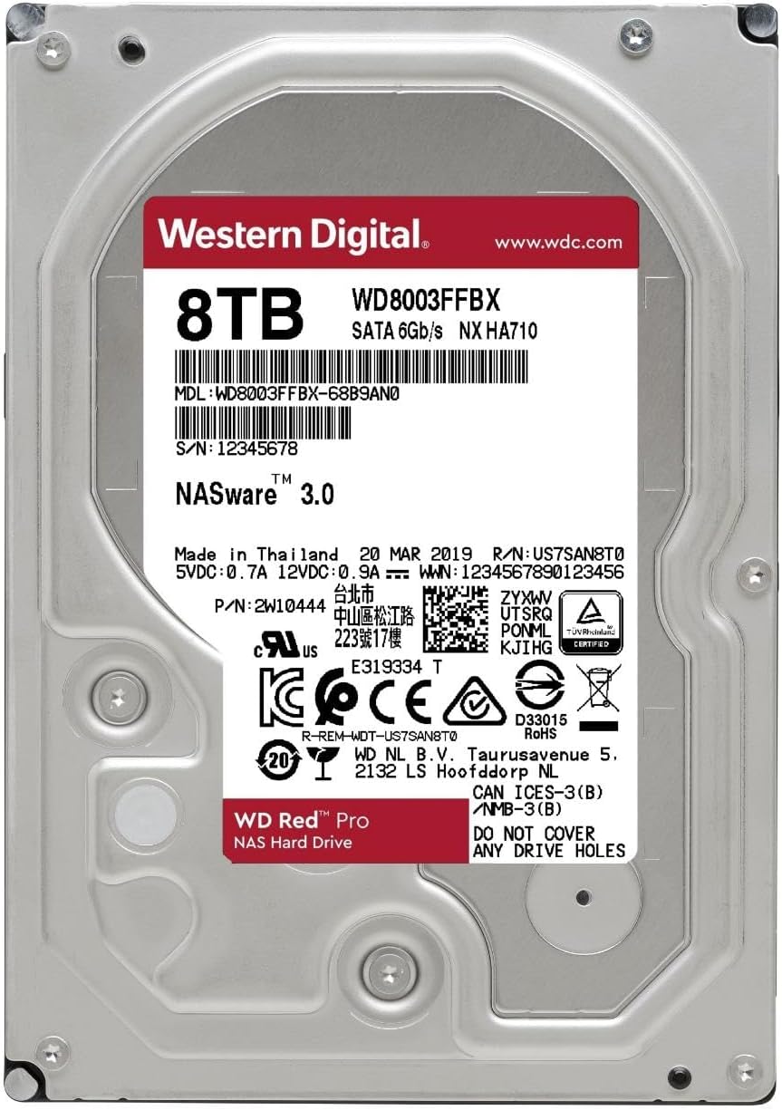 WD Red Pro 8 To Disque dur Interne 3.5