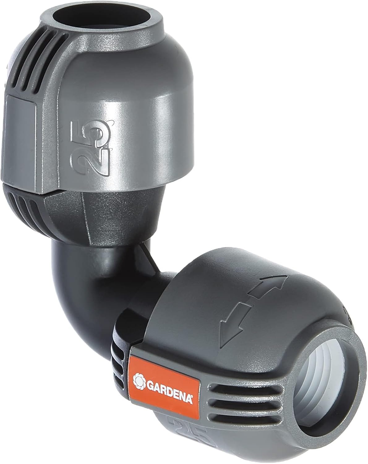 Raccord Coude - GARDENA - 2773-20 - Diamètre 25mm - Arrosage de jardin - Système Quick & Easy
