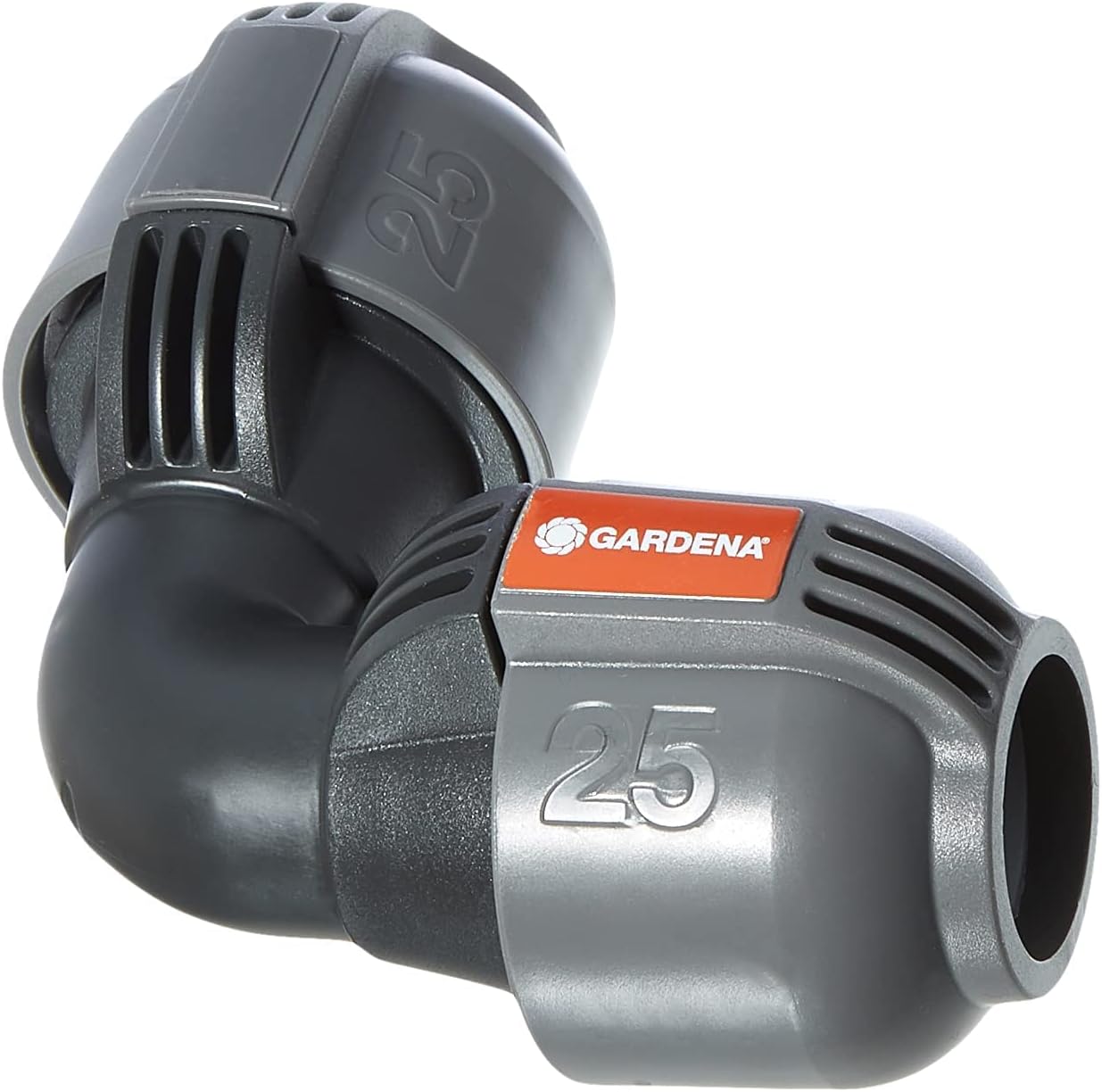Raccord Coude - GARDENA - 2773-20 - Diamètre 25mm - Arrosage de jardin - Système Quick & Easy