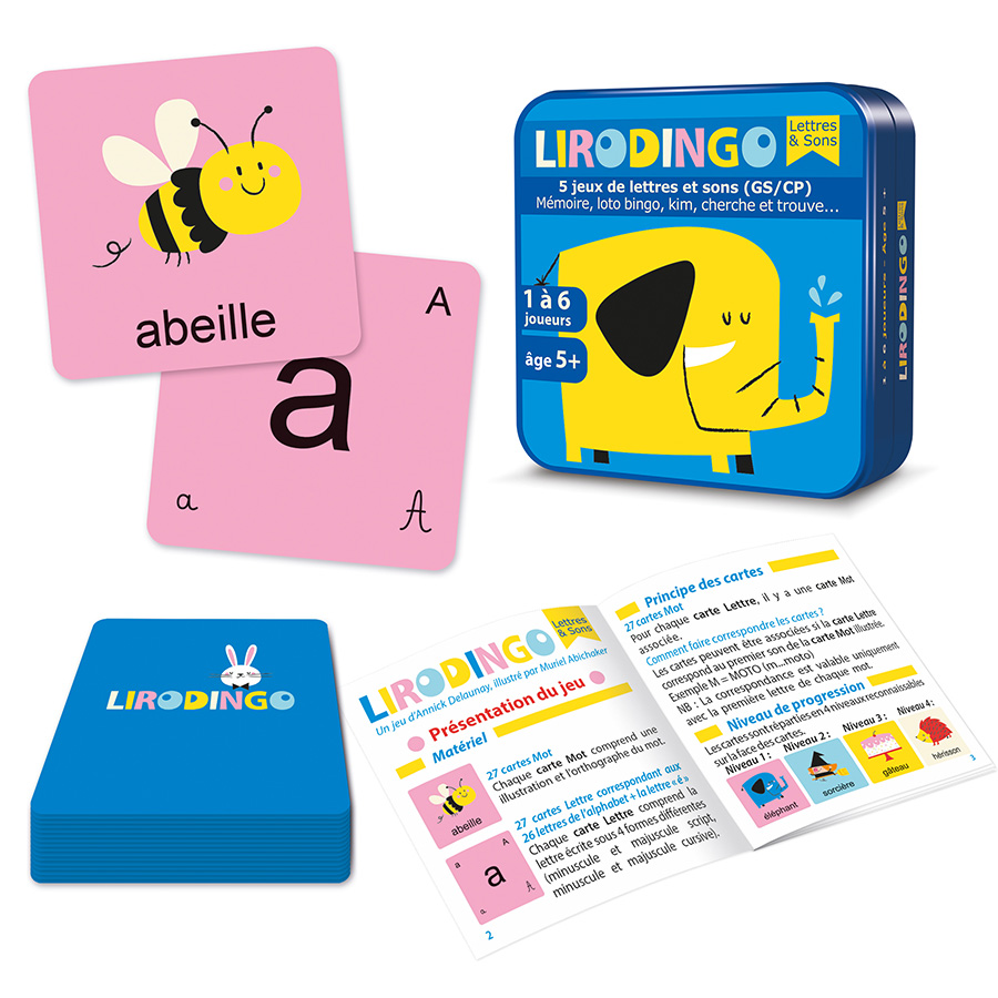 Jeu éducatif LiroDingo Lettres et Sons