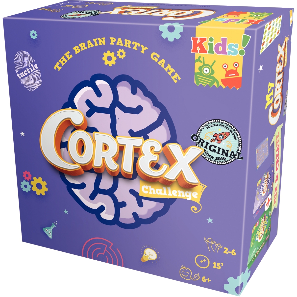 Asmodee - Cortex : Challenge Kids - Jeux de société pour Enfants dès 6 Ans - Jeux de Cartes sensoriels - Testez Votre Mémoire - 2 à 6 Joueurs - 15 Min 
