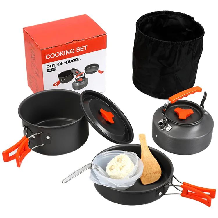 Ensemble de casseroles, poêles et théières pour pique-nique HALIN HK310 (sans certificat FDA, sans BPA)Ensemble de casseroles, poêles et théières pour pique-nique HALIN HK310 Ensemble de casseroles, poêles et théières