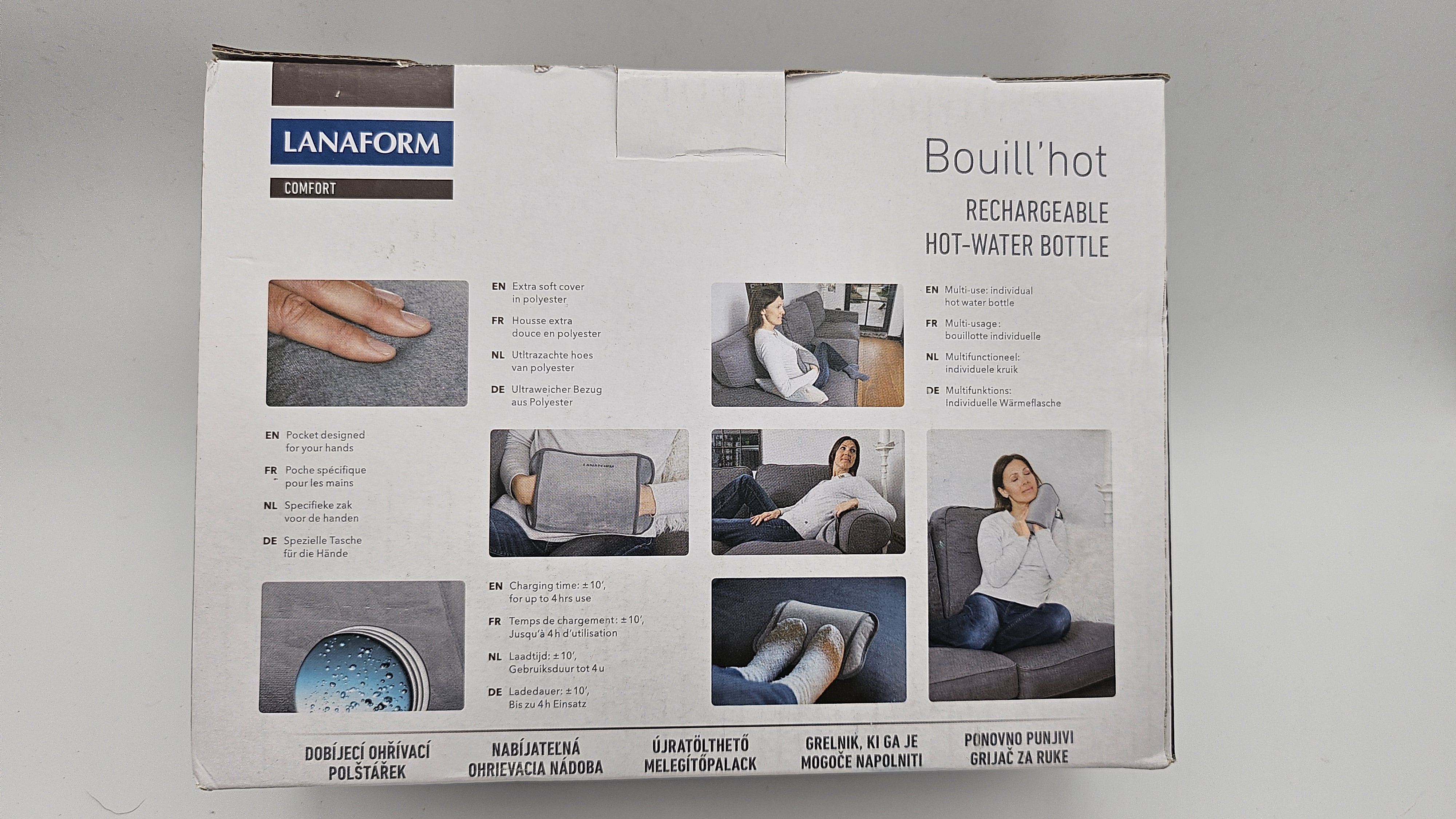 Bouillotte chauffante rechargeable Lanaform LA180208