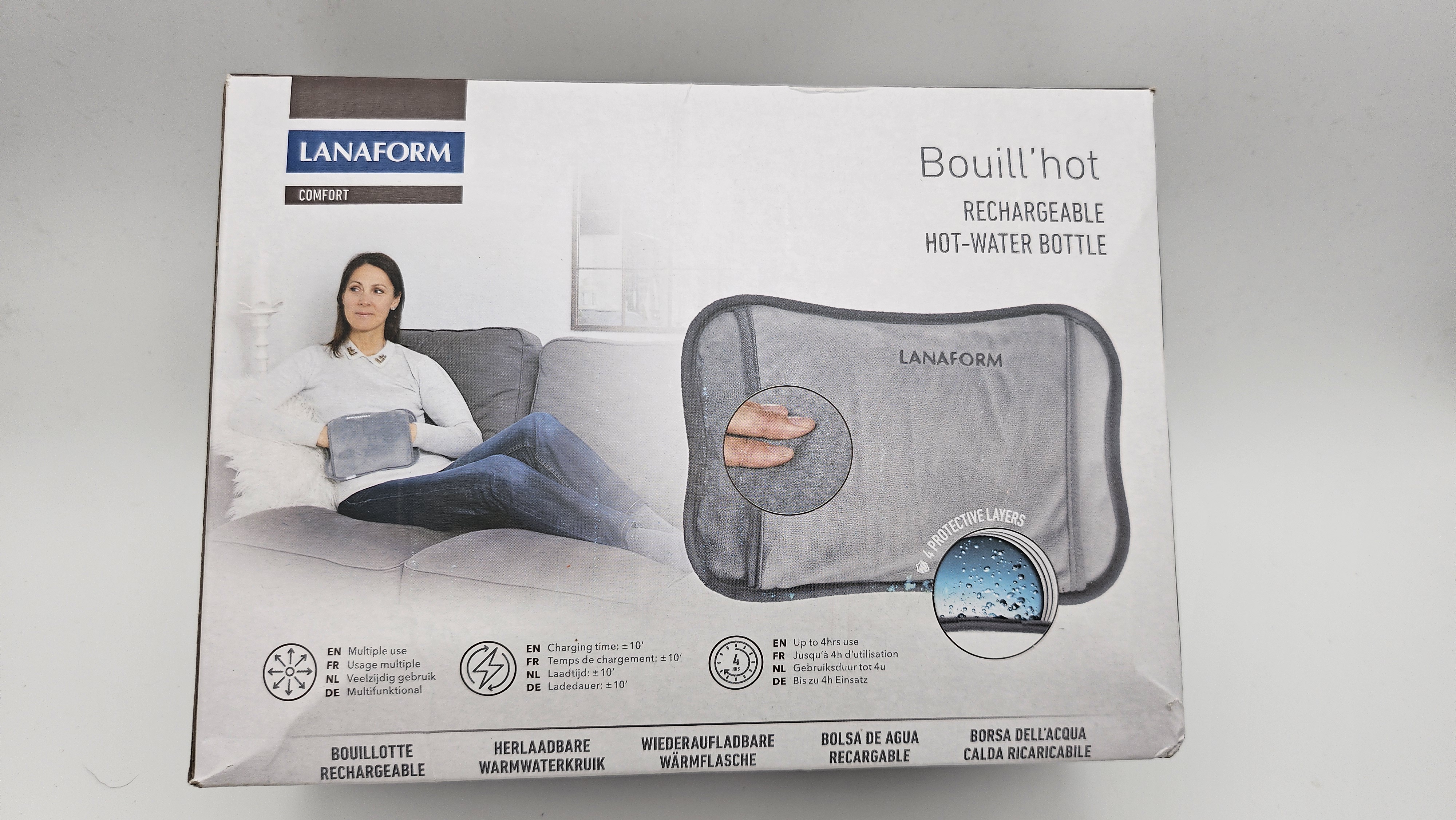 Bouillotte chauffante rechargeable Lanaform LA180208