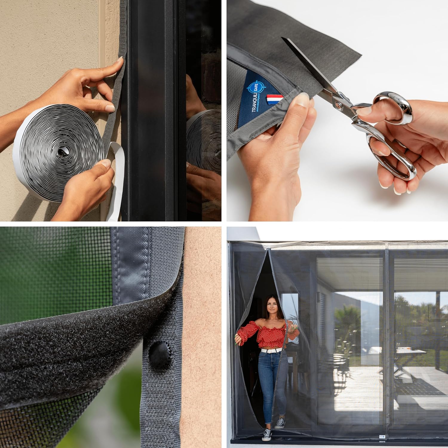 MOUSTIQUAIRE AJUSTABLE BAIE VITREE 2 OUVERTURE (L180 - H216/224)