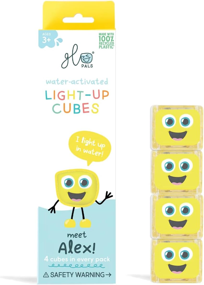 Cubes lumineux jaunes Alex - Glo Pals