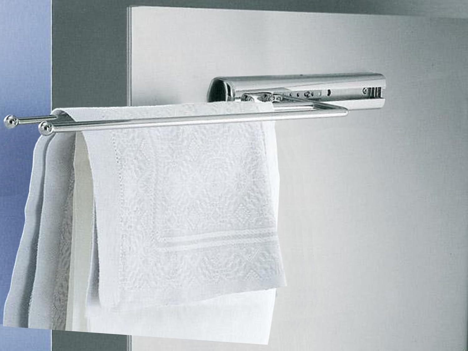 SOTECH Porte-serviettes coulissant 2 bras chrome poli Longueur 325 mm (déployé : env. 505 mm) Porte-serviettes Kesseböhmer