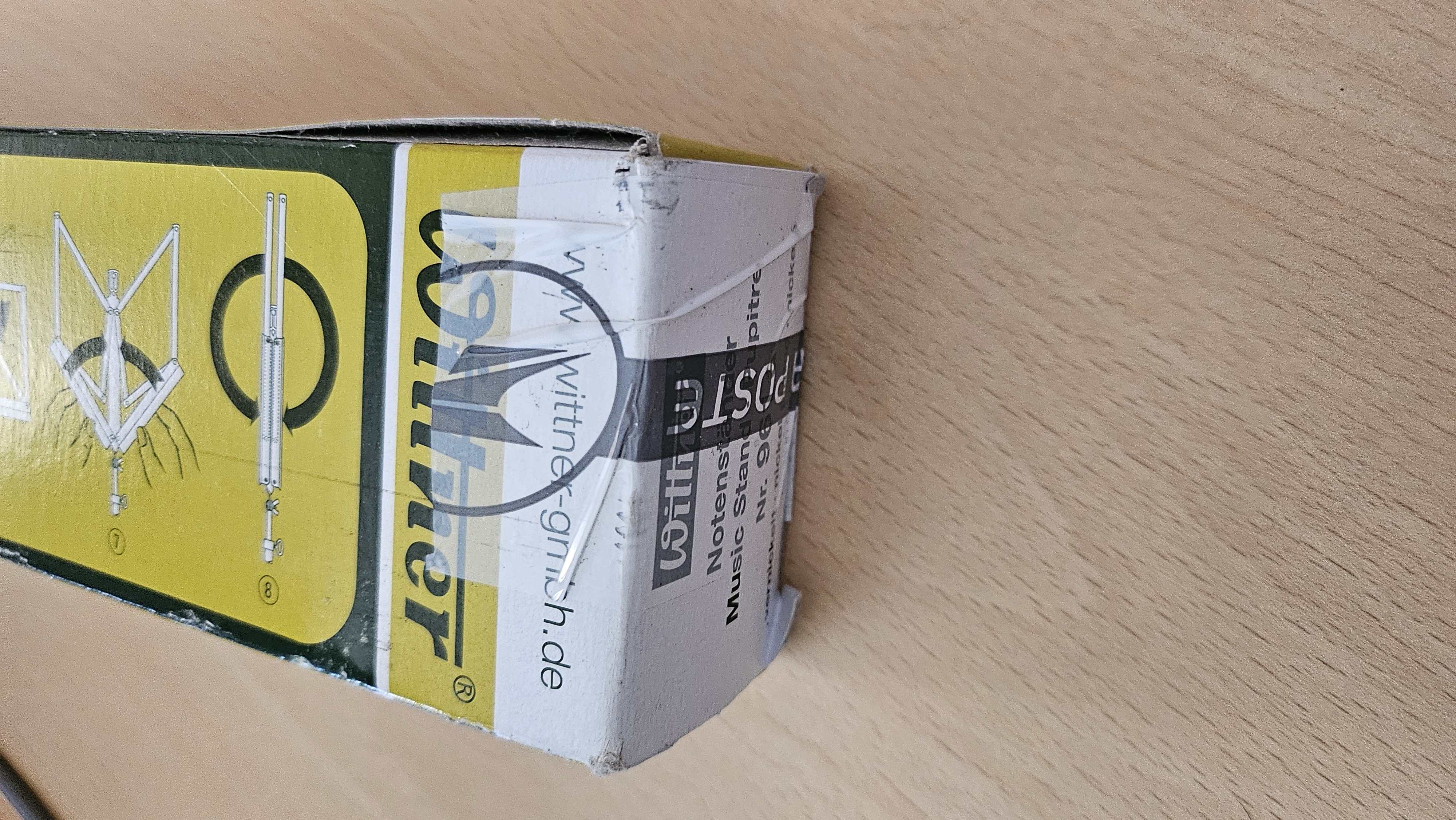 Pupitre pliant Wittner 961A nickelé