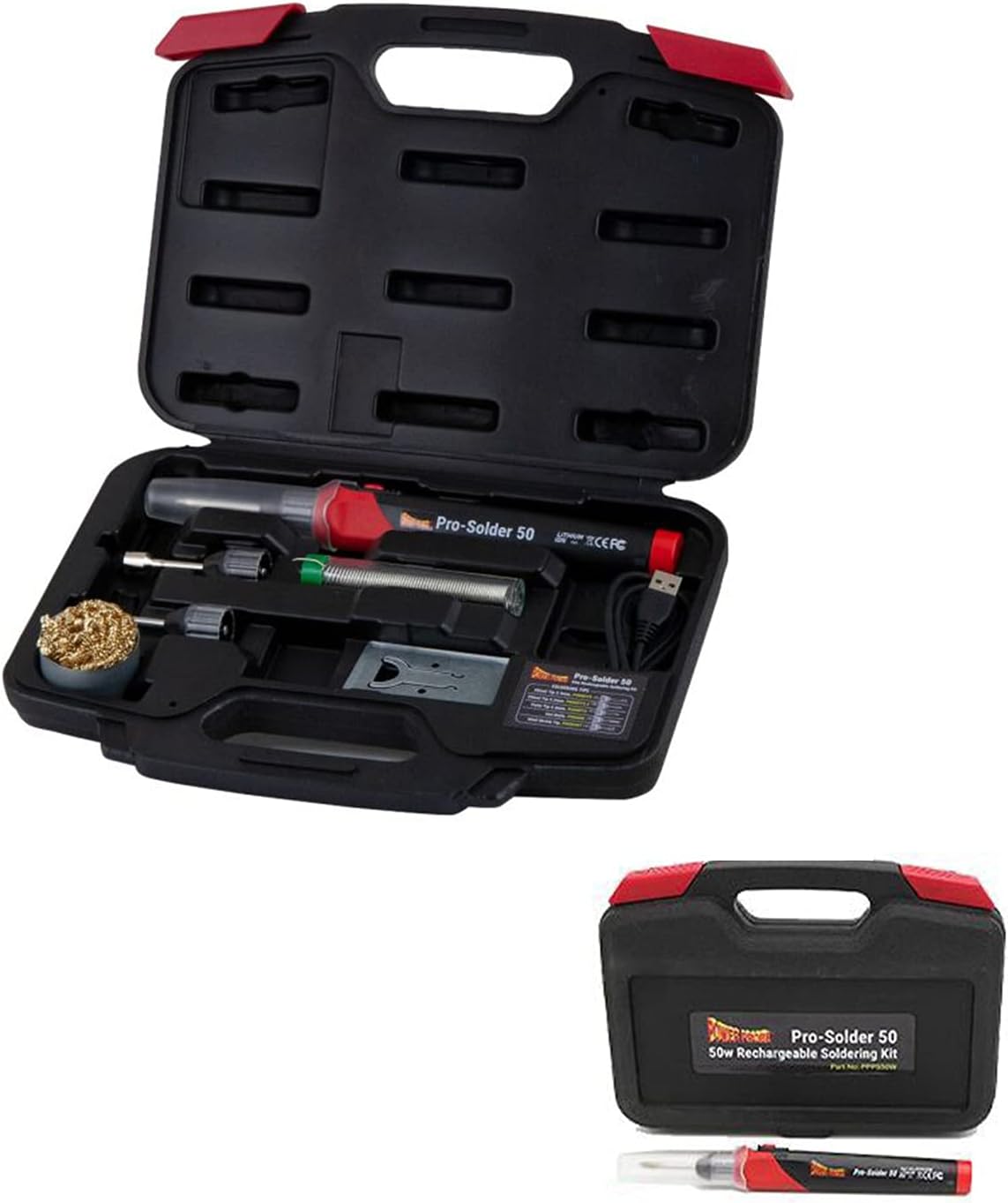 Power Probe Pro-Solder Kit fer à souder électrique portable rechargeable avec température de fonctionnement en 10 secondes