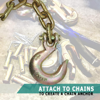 Crochet ouvert 3/8 barré forged g70