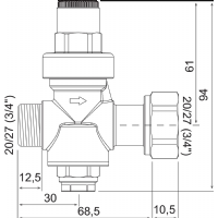 SOMATHERM - Réducteur de pression à piston HML5191-20-20 