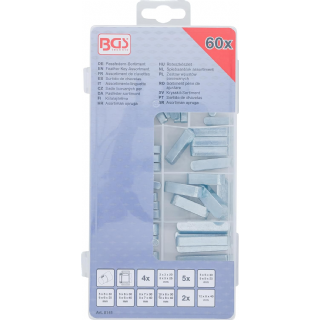 Assortiment de 60 Clavettes droites / parallèles BGS 8141