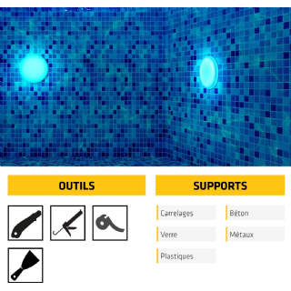 Mastic d'étanchéité - SIKA - Sikaseal 163 - Transparent - 300 ml - Spécial Piscine
