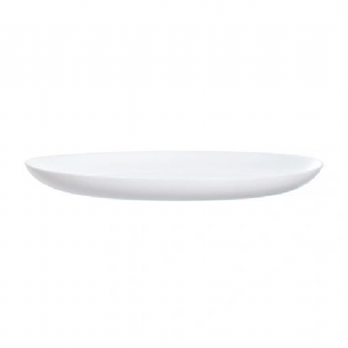 Luminarc D6905 Assiette - 25 cm-Diwali, Opale-Verre trempé, Blanc Lot De 6 Assiettes Plates