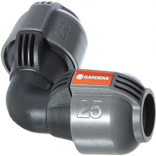 Raccord Coude - GARDENA - 2773-20 - Diamètre 25mm - Arrosage de jardin - Système Quick & Easy