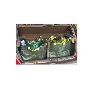 Sac de jardin - Lot de 3 - Noir - 70L, 100L, 170L - Polyéthylène tressé - Haute résistance