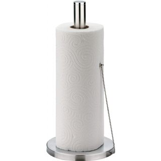 kela Porte-Rouleau de Cuisine Vertical, également pour Rouleaux épais, Porte-Rouleau de Papier Hauteur 33,5 cm, Rollo, Acier Inoxydable Mat