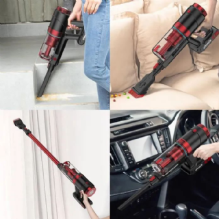 Vistefly VXR- aspirateur balai sans fil puissant-sans sac -26KPa-autonome 50 minutes -3 vitesses-silencieux-ultra léger