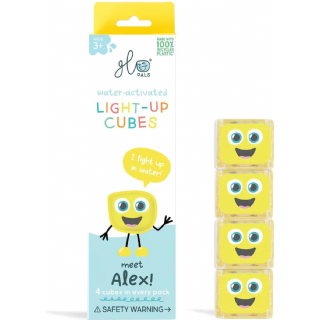 Cubes lumineux jaunes Alex - Glo Pals