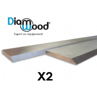  DIAMWOOD - 2 X Fers de Rechange pour Raboteuse ou Dégauchisseuse 