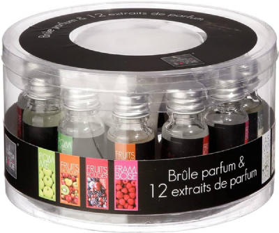 Produit neuf en déstockage - Coffret senteur 13 pièces avec brûle-parfum