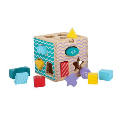 BOITE A FORMES EN BOIS - Dès 18 mois