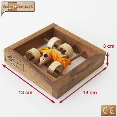  SOURIS FROMAGE - jeu casse tête à partir de 8 ans en bois massif,