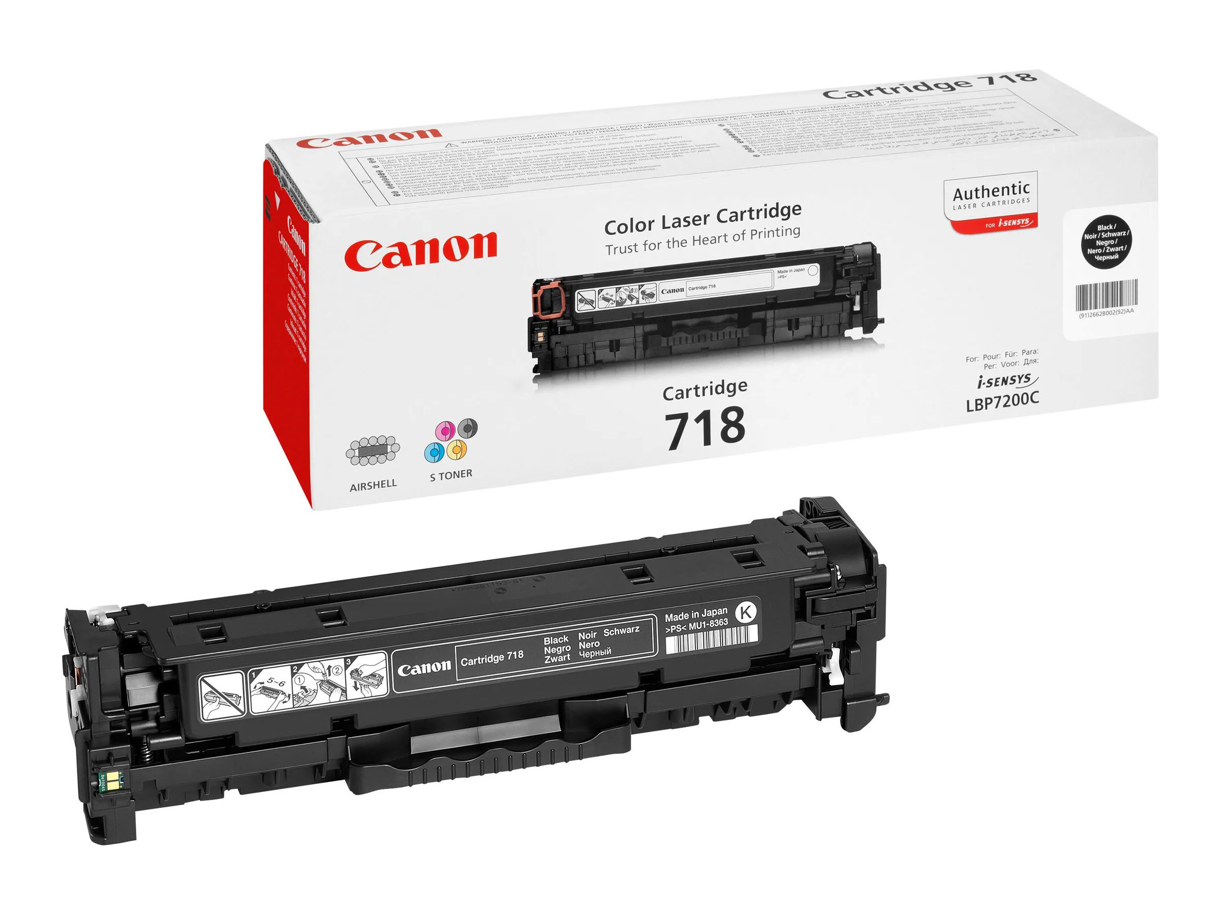 Toner Canon 718BK Noir