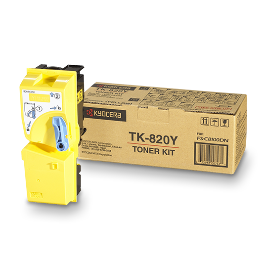 Cartouche de toner jaune Kyocera TK-820Y 7000 pages