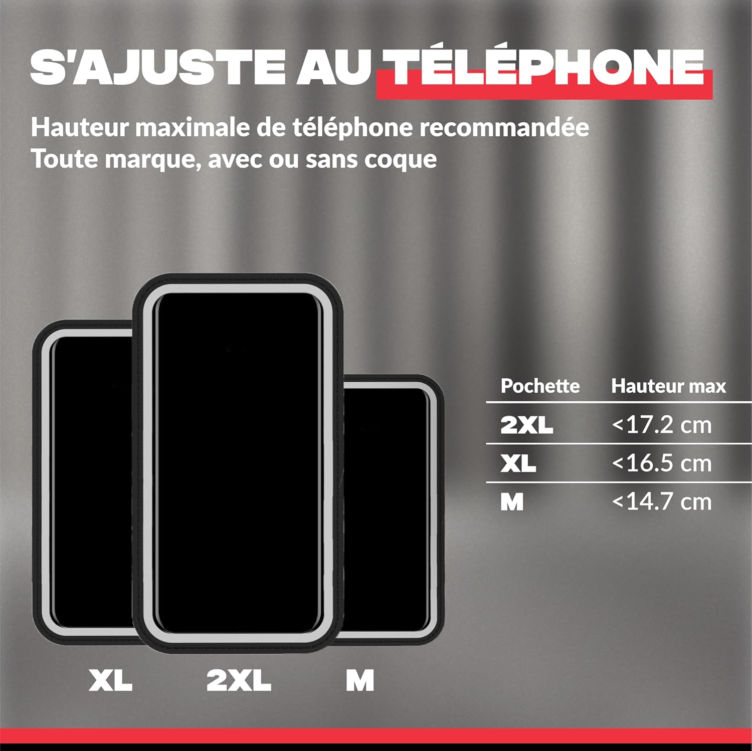 SHAPEHEART innovation française, Support telephone vélo magnétique Pro avec pochette détachable imperméable. Porte téléphone vélo électrique. Support telephone vélo, trottinette, VTT.. Accessoire vélo 