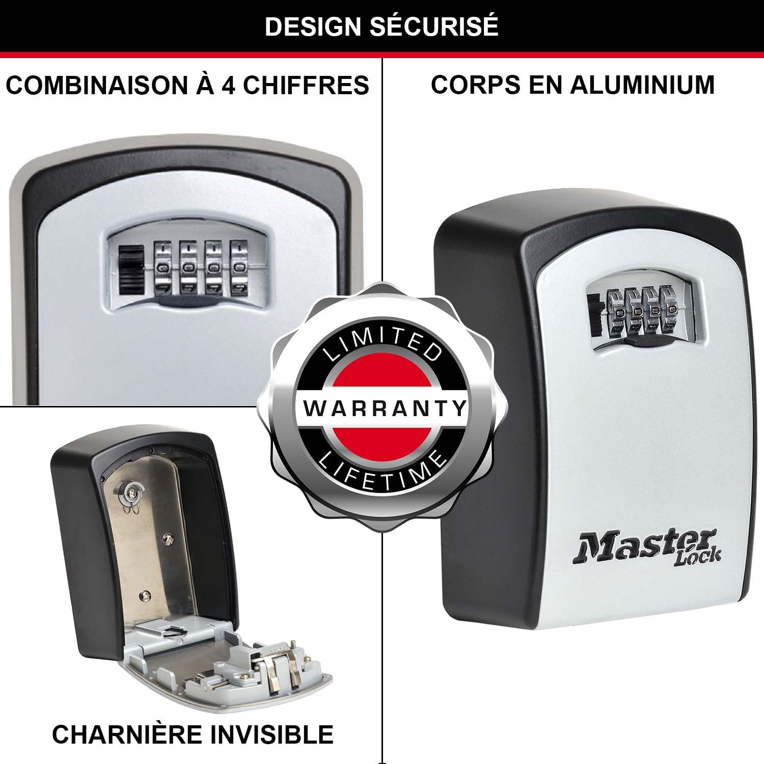 Boîte à clés sécurisée Master Lock 5403EURD format XL