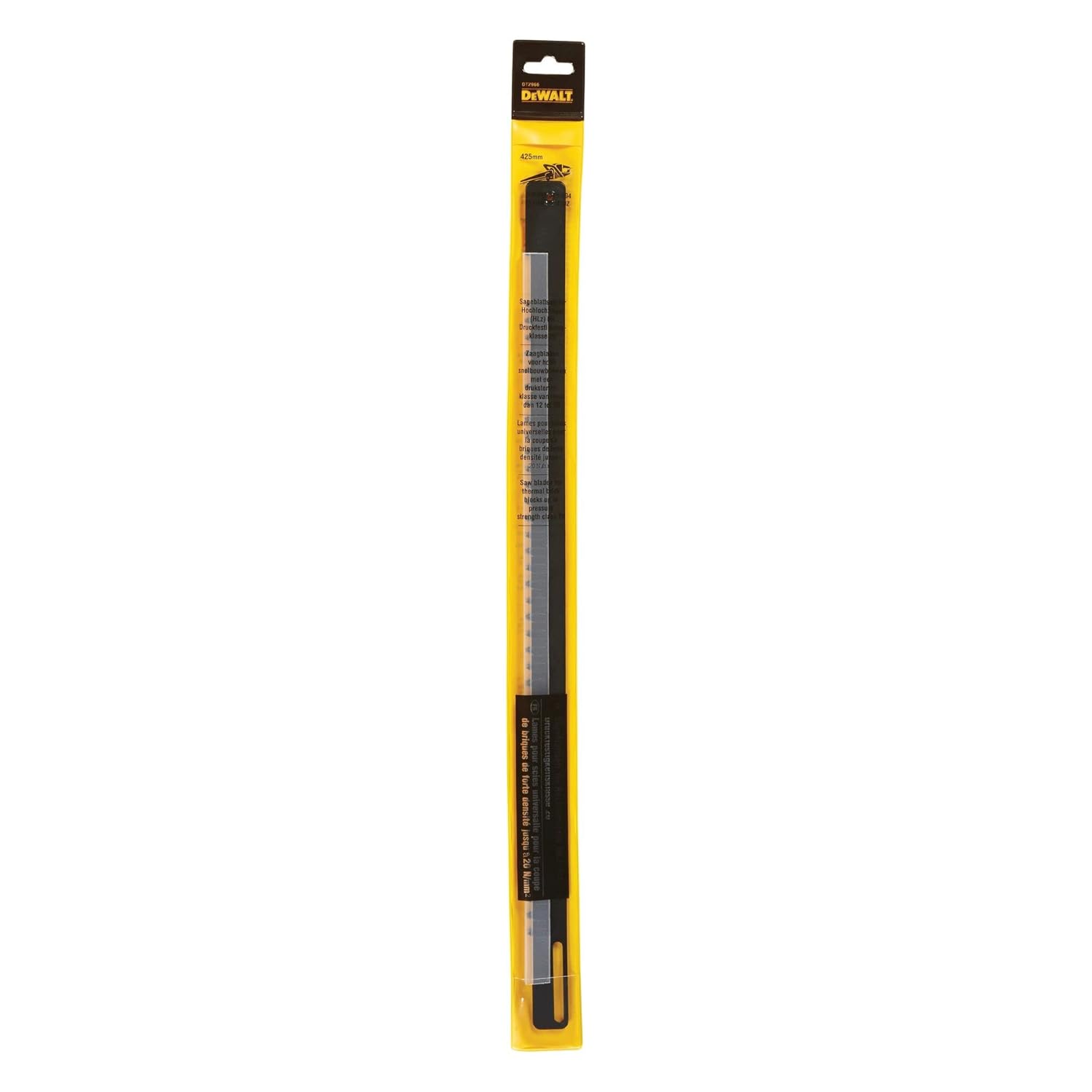 DEWALT Lame De Scie Sabre Alligator Universelle TCT 78 Dents Pour Brique 425mm Lame En Acier Robuste DT2966-QZ