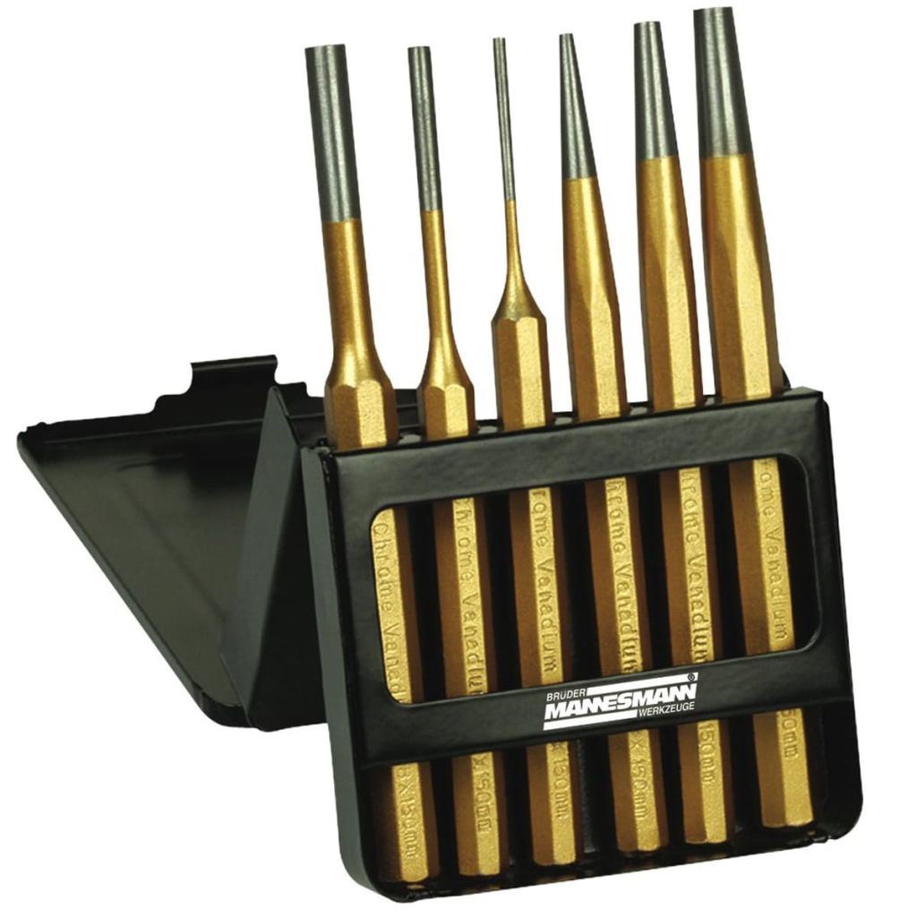 Jeu de 6 chasse-goupilles en acier Brüder Mannesmann 65410