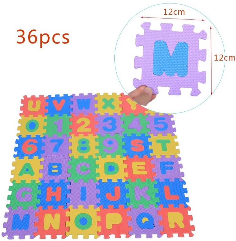 Puzzle tapis mousse 36 pièces