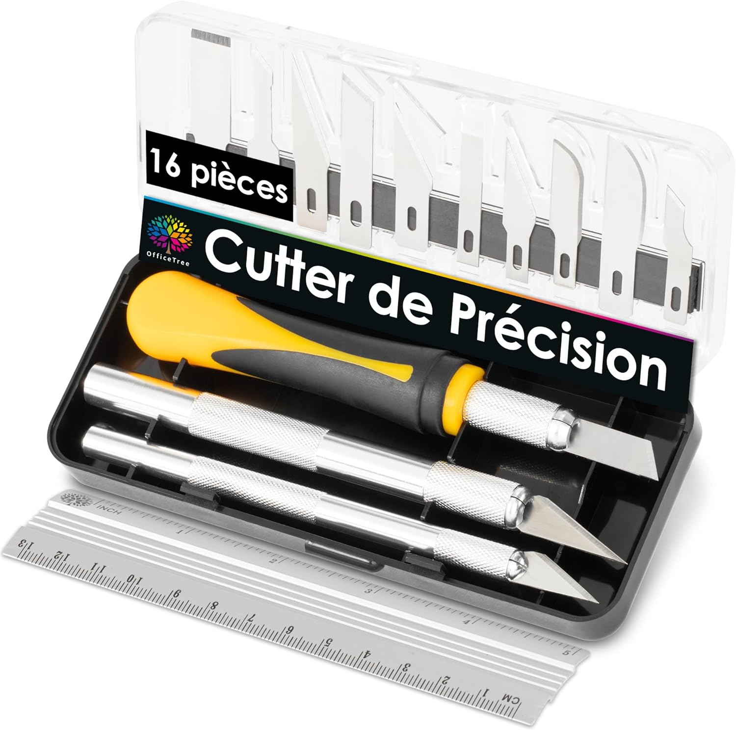 Scalpel de Découpe Set - 16 Pièce - 