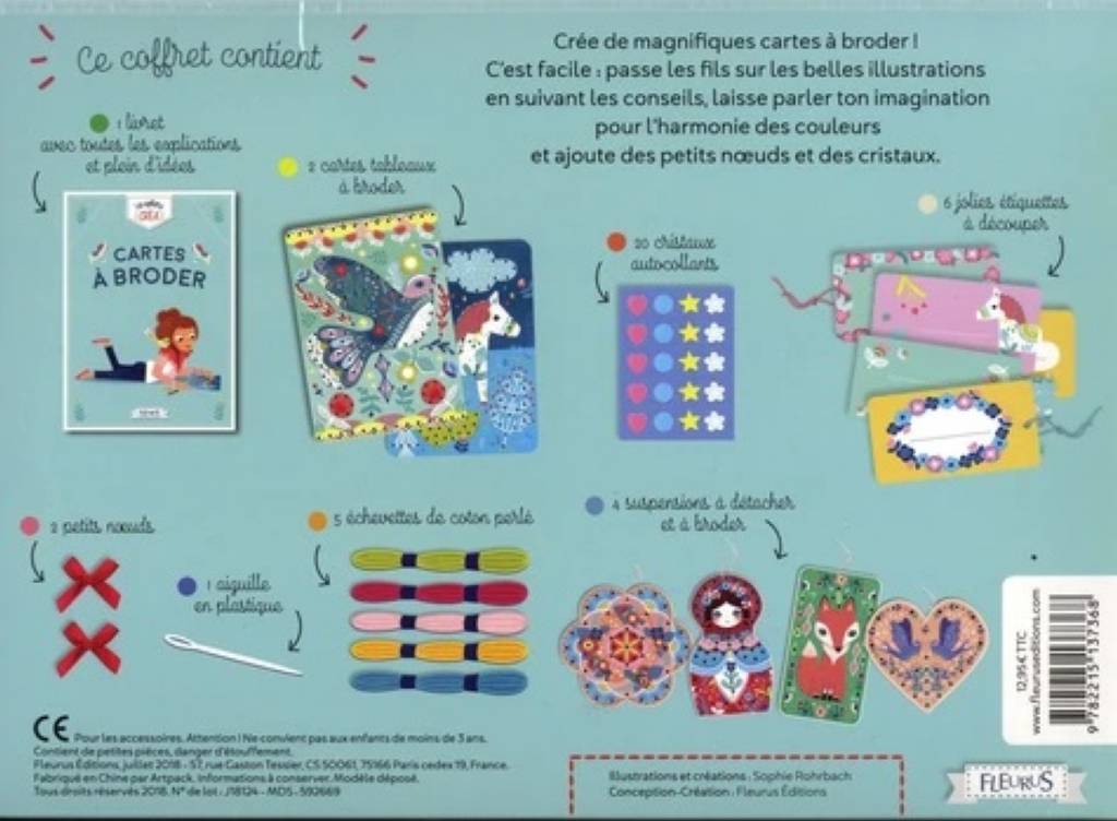 Coffret Cartes à broder